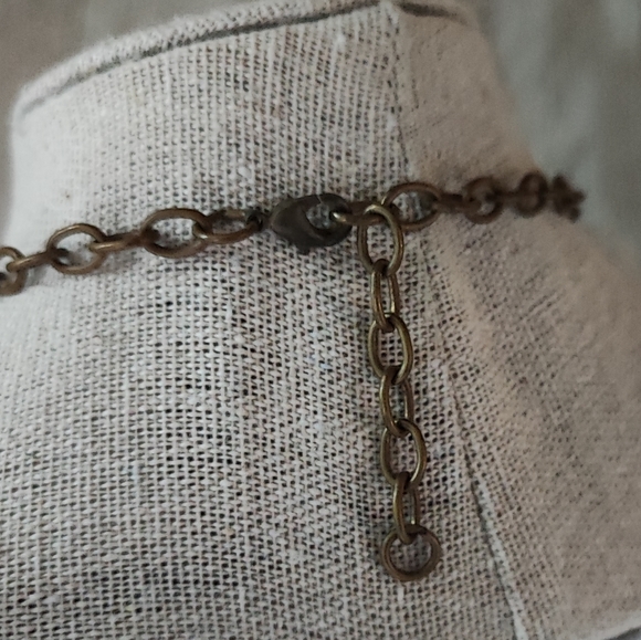 Mosaic Tiled Sheet of Abalone Matte Hardware and Chain Necklace - Picture 6 of 11